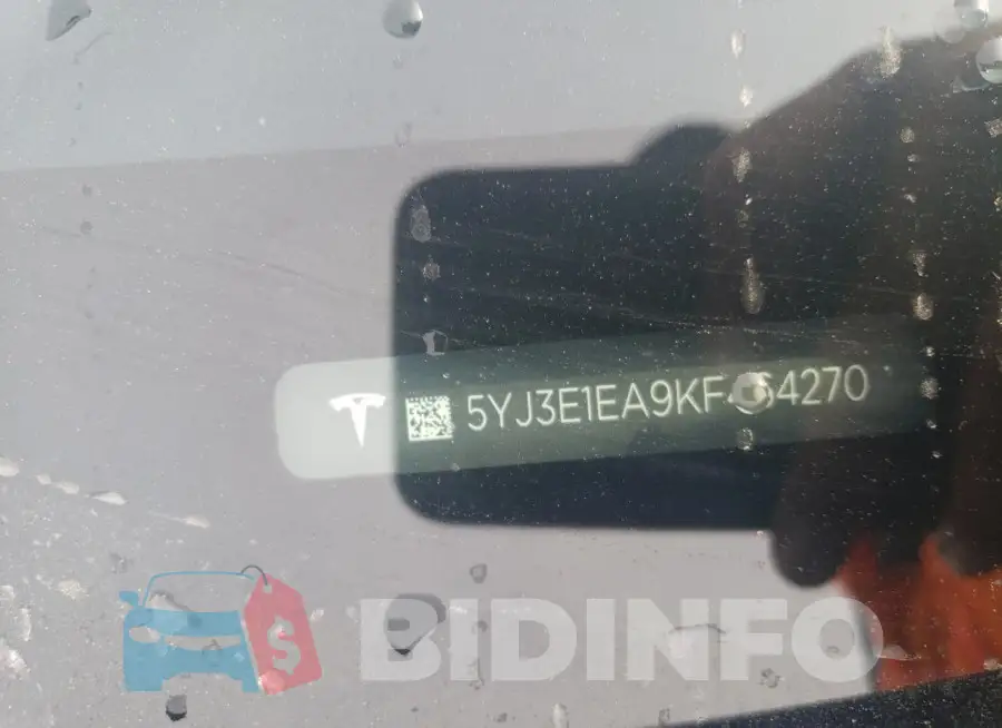 5YJ3E1EA9KF464270 Photo# 12