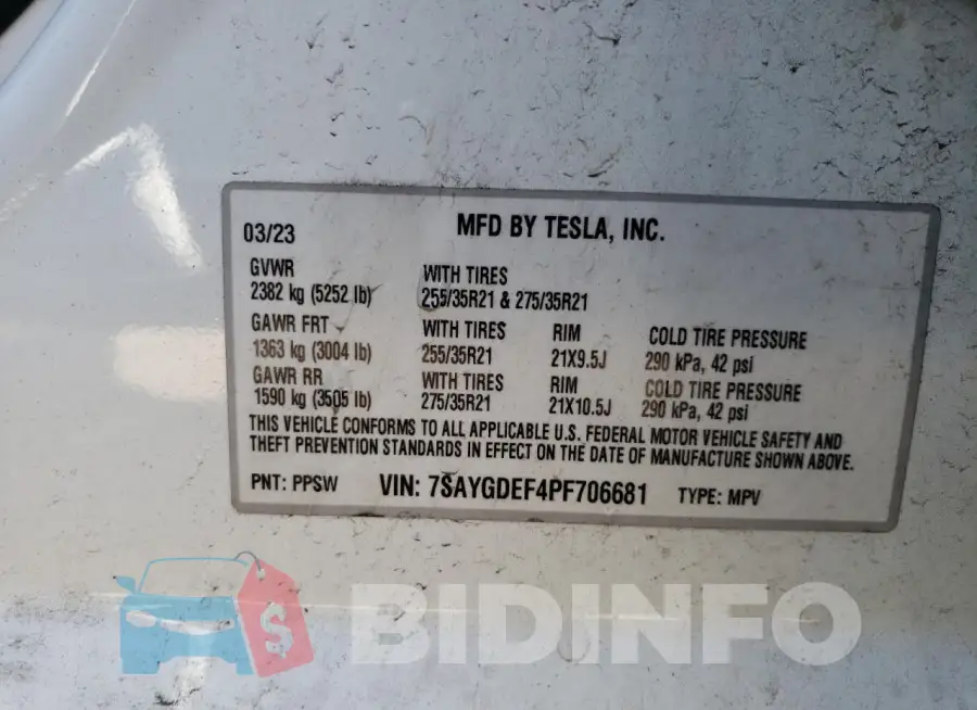 7SAYGDEF4PF706681 Photo# 13
