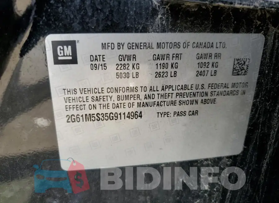 2G61M5S35G9114964 Photo# 13