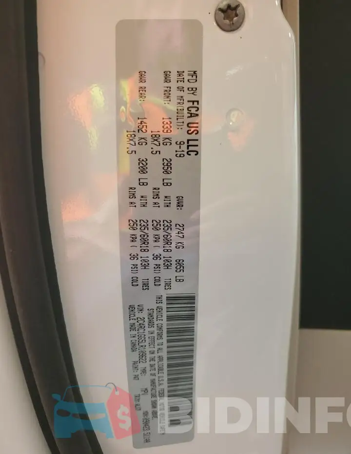 2C4RC1GG5LR109622 Photo# 13