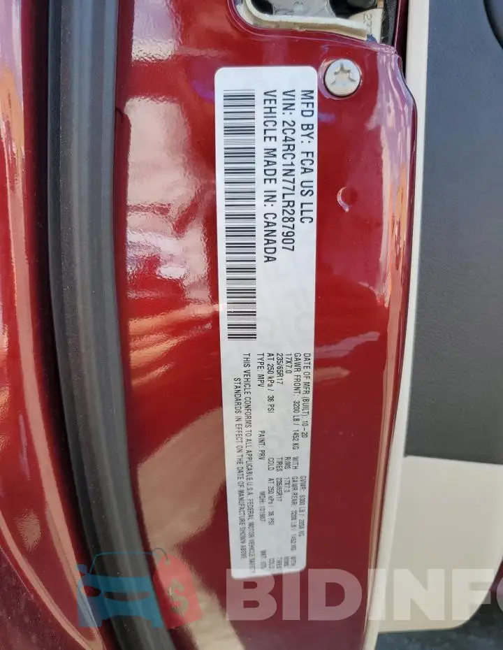 2C4RC1N77LR287907 Photo# 13