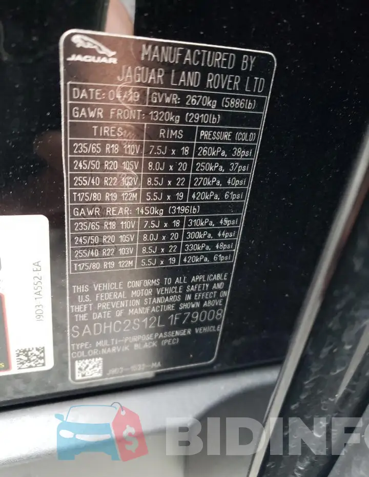 SADHC2S12L1F79008 Photo# 12