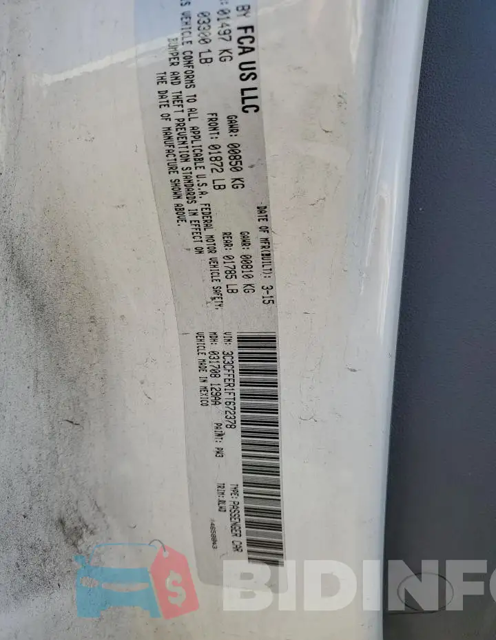 3C3CFFER1FT672378 Photo# 12