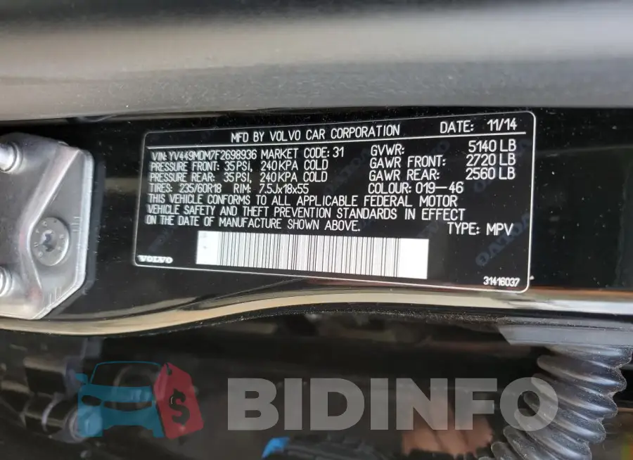 YV449MDM7F2698936 Photo# 13