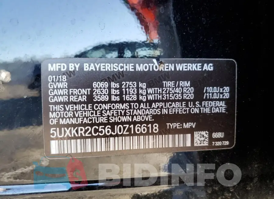 5UXKR2C56J0Z16618 Photo# 13