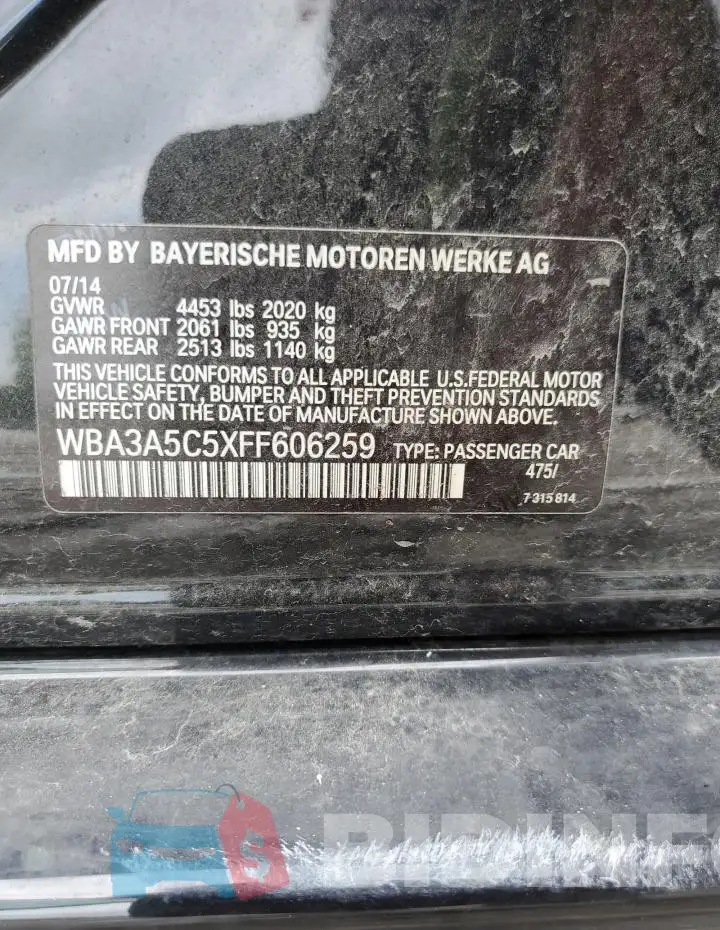 WBA3A5C5XFF606259 Photo# 12