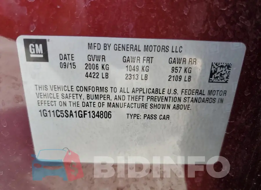 1G11C5SA1GF134806 Photo# 12
