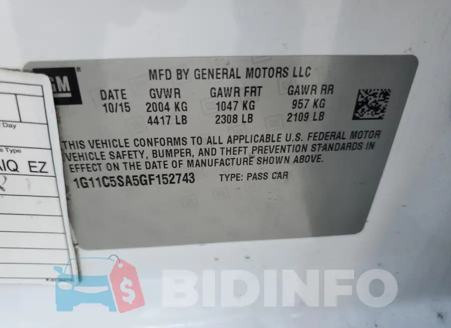 1G11C5SA5GF152743 Photo# 12