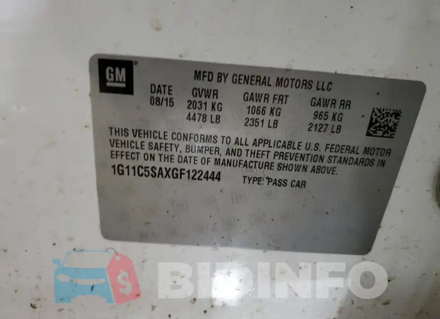 1G11C5SAXGF122444 Photo# 13