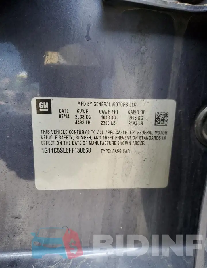 1G11C5SL6FF130668 Photo# 12