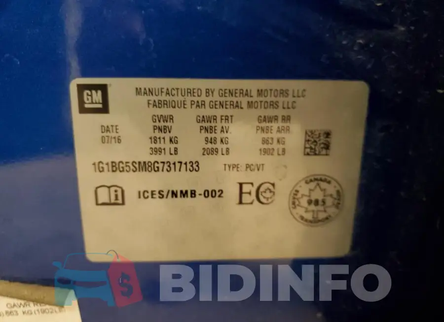 1G1BG5SM8G7317133 Photo# 12