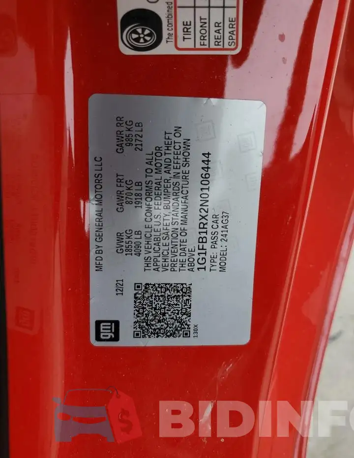 1G1FB1RX2N0106444 Photo# 12