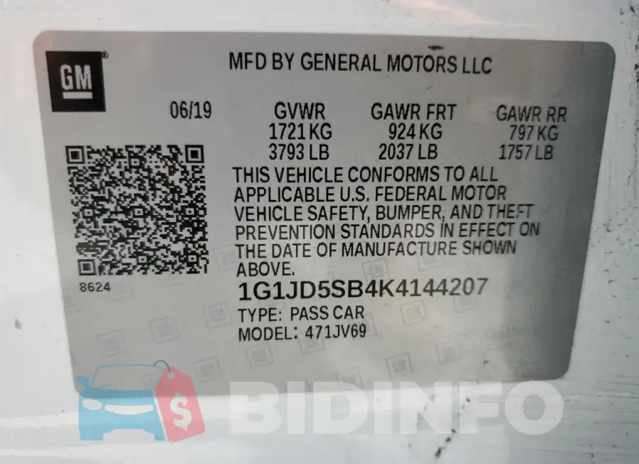 1G1JD5SB4K4144207 Photo# 12