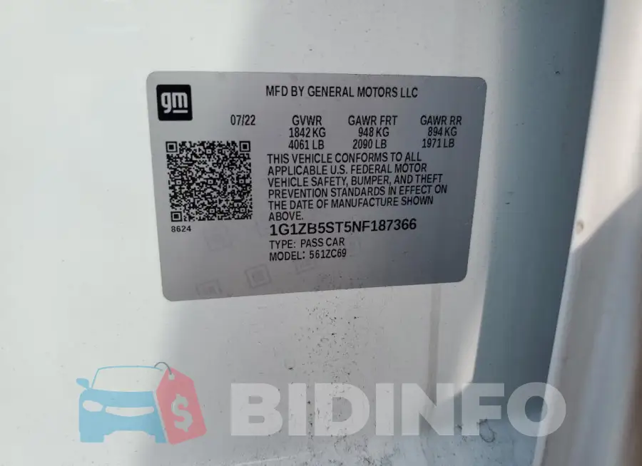 1G1ZB5ST5NF187366 Photo# 12