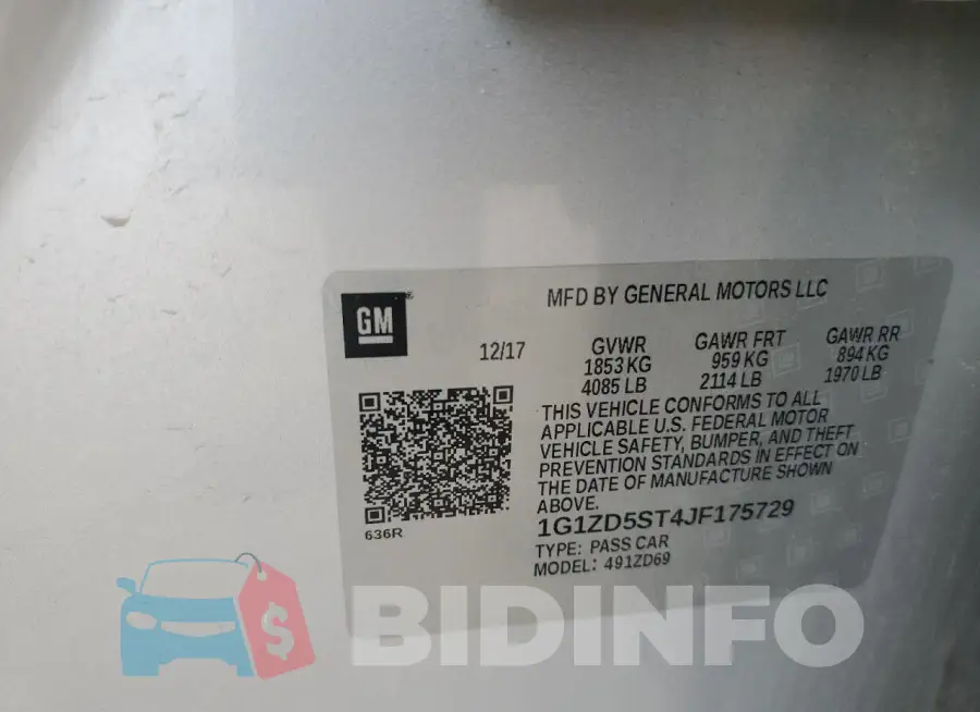 1G1ZD5ST4JF175729 Photo# 12