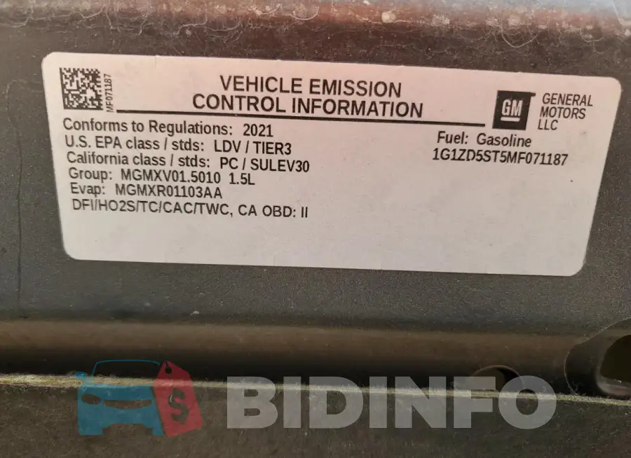 1G1ZD5ST5MF071187 Photo# 12