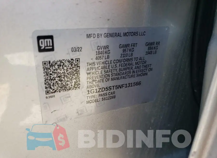 1G1ZD5ST5NF131566 Photo# 13