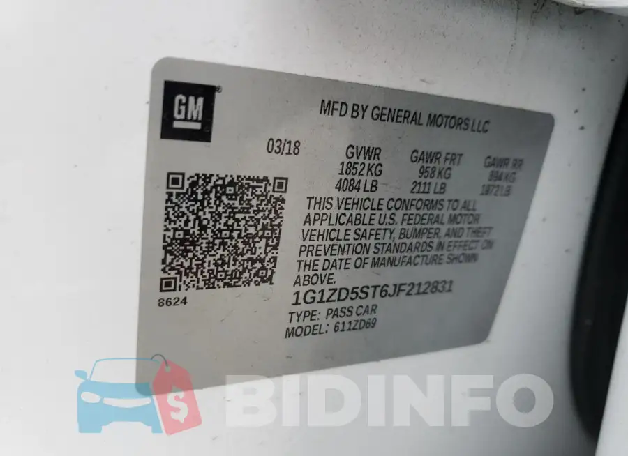 1G1ZD5ST6JF212831 Photo# 12