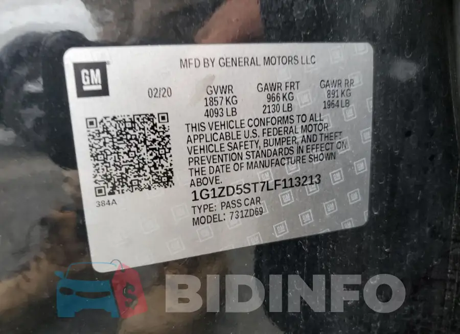 1G1ZD5ST7LF113213 Photo# 12