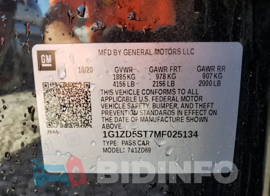 1G1ZD5ST7MF025134 Photo# 12