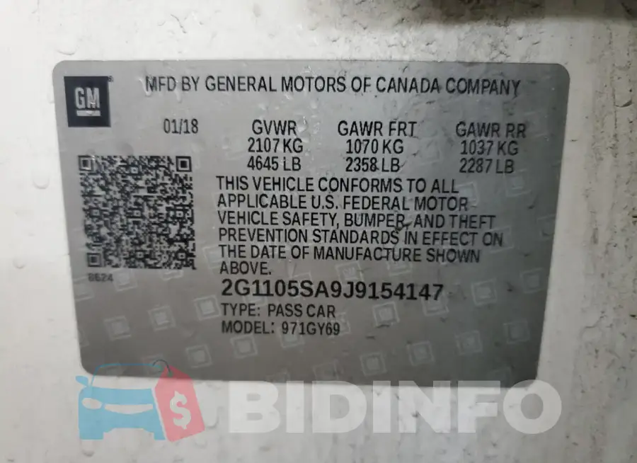 2G1105SA9J9154147 Photo# 13