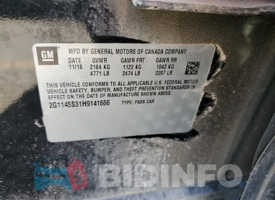 2G1145S31H9141666 Photo# 12