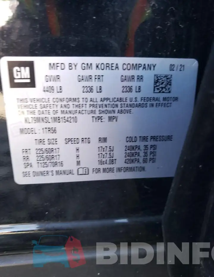 KL79MNSL1MB154210 Photo# 12