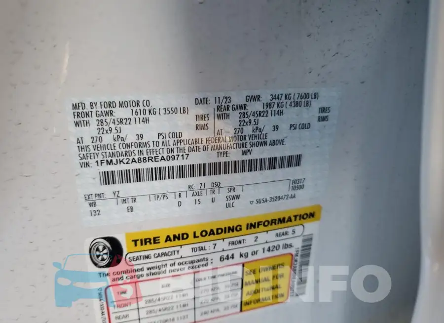 1FMJK2A88REA09717 Photo# 14