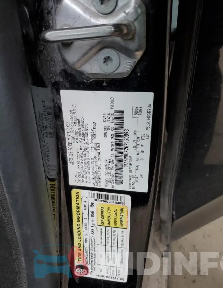 3FA6P0H72GR150893 Photo# 12