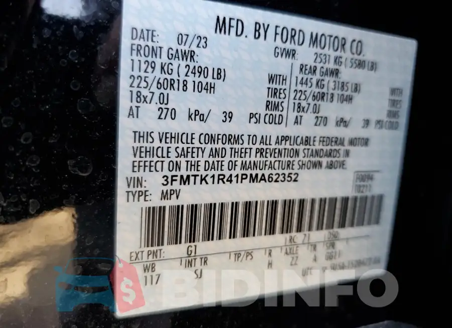 3FMTK1R41PMA62352 Photo# 13