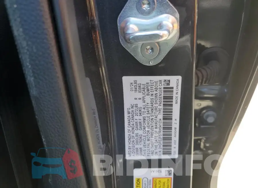 2HGFE2F57RH541034 Photo# 12