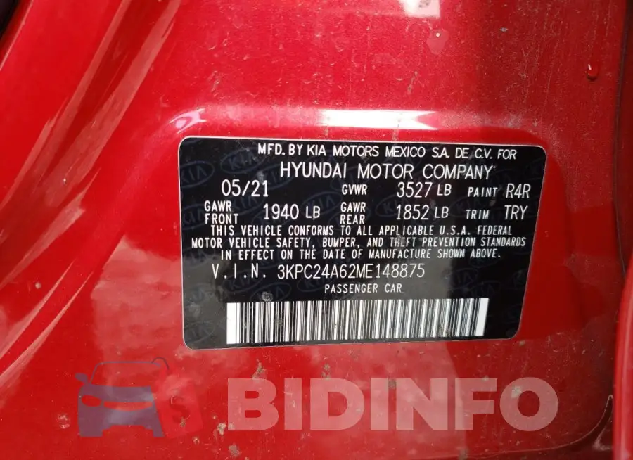 3KPC24A62ME148875 Photo# 12