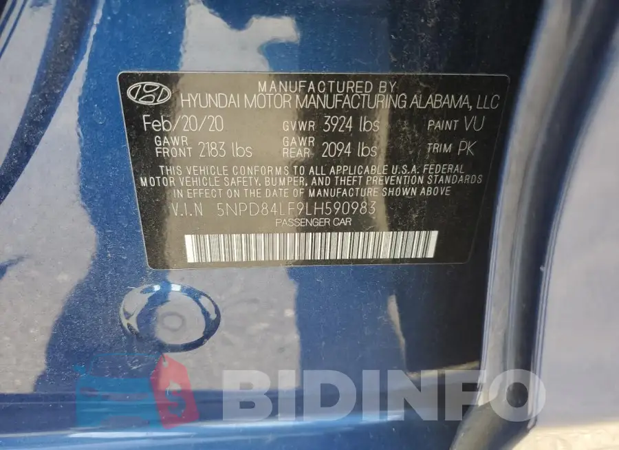 5NPD84LF9LH590983 Photo# 12