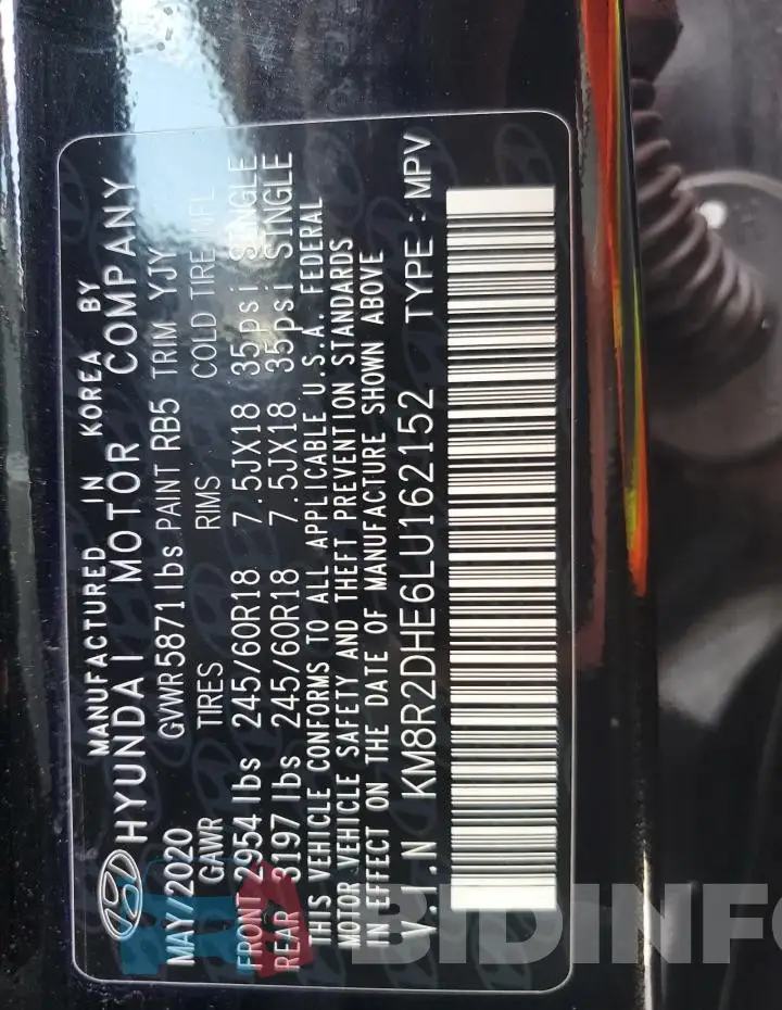 KM8R2DHE6LU162152 Photo# 14