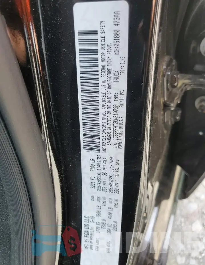 1C6SRFHT2KN810730 Photo# 12