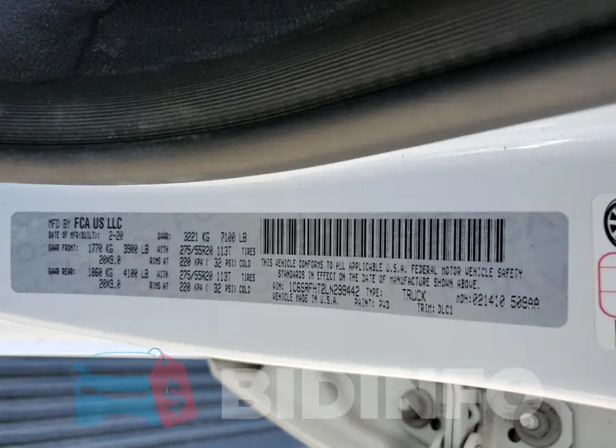 1C6SRFHT2LN299442 Photo# 12