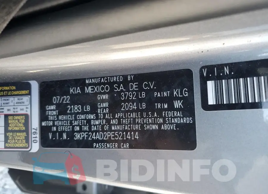 3KPF24AD2PE521414 Photo# 13
