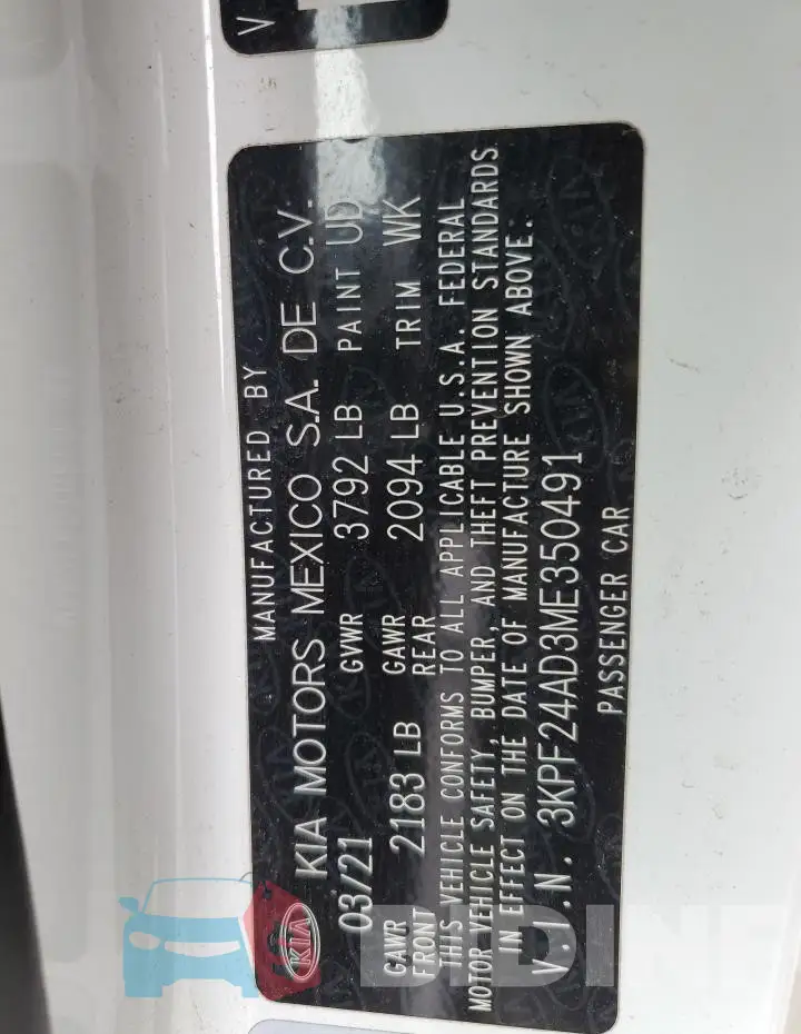 3KPF24AD3ME350491 Photo# 13