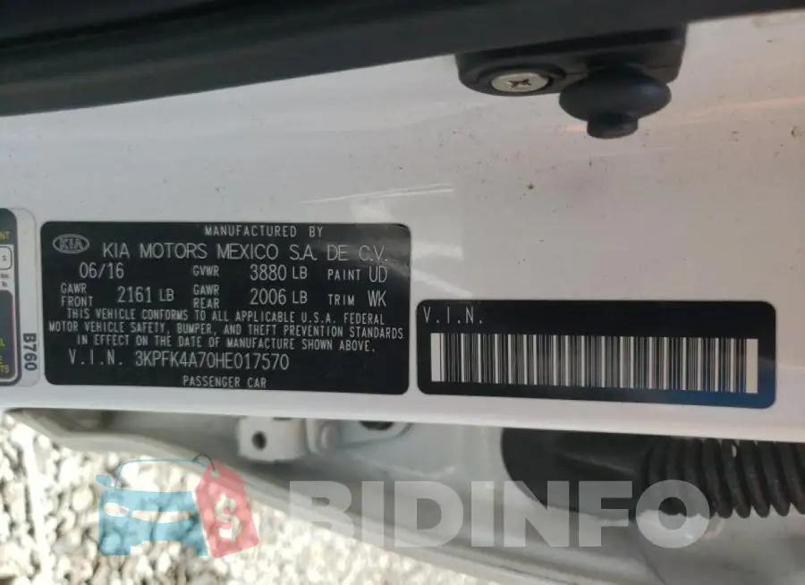3KPFK4A70HE017570 Photo# 12
