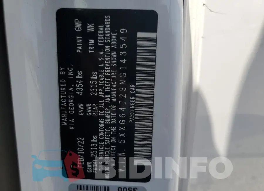 5XXG64J23NG143549 Photo# 12