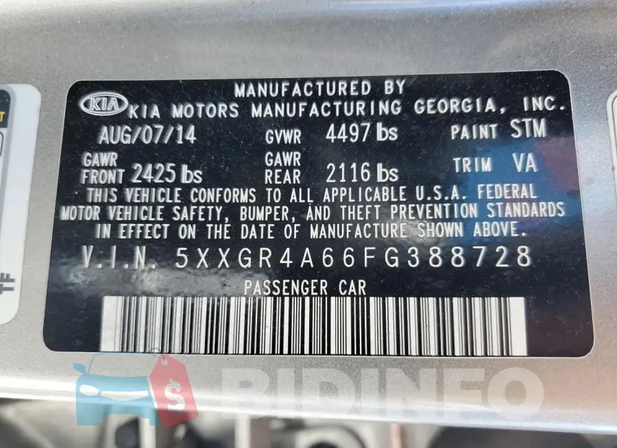 5XXGR4A66FG388728 Photo# 13