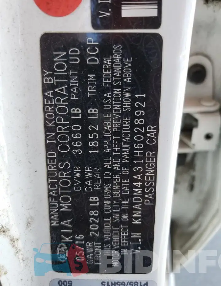 KNADM4A31H6028921 Photo# 12