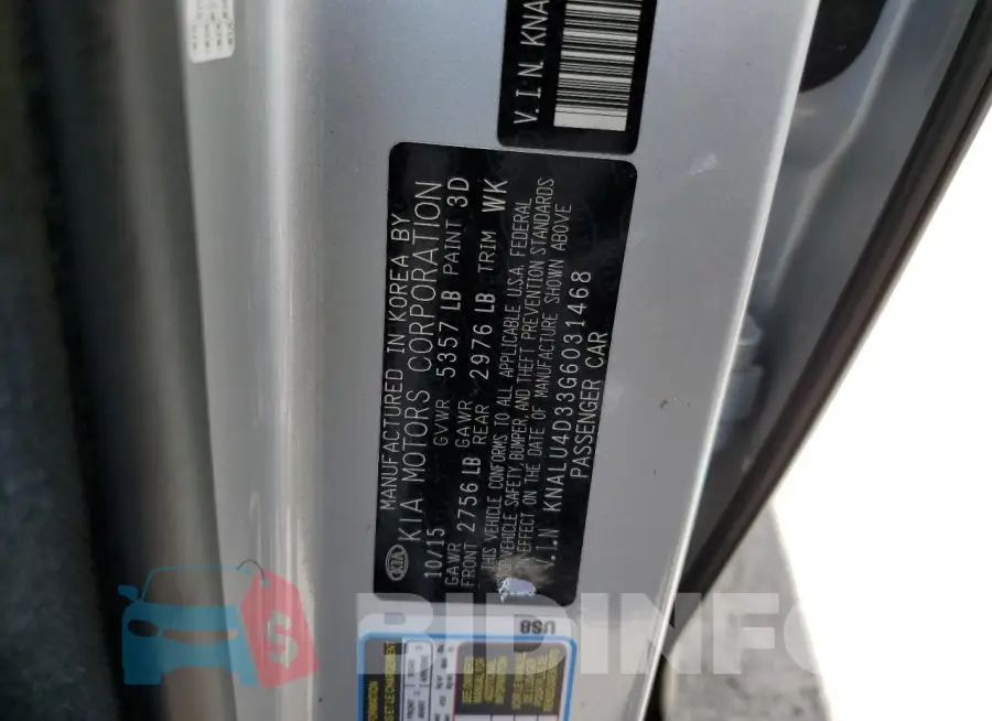 KNALU4D33G6031468 Photo# 12