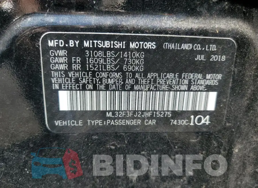 ML32F3FJ2JHF15275 Photo# 12