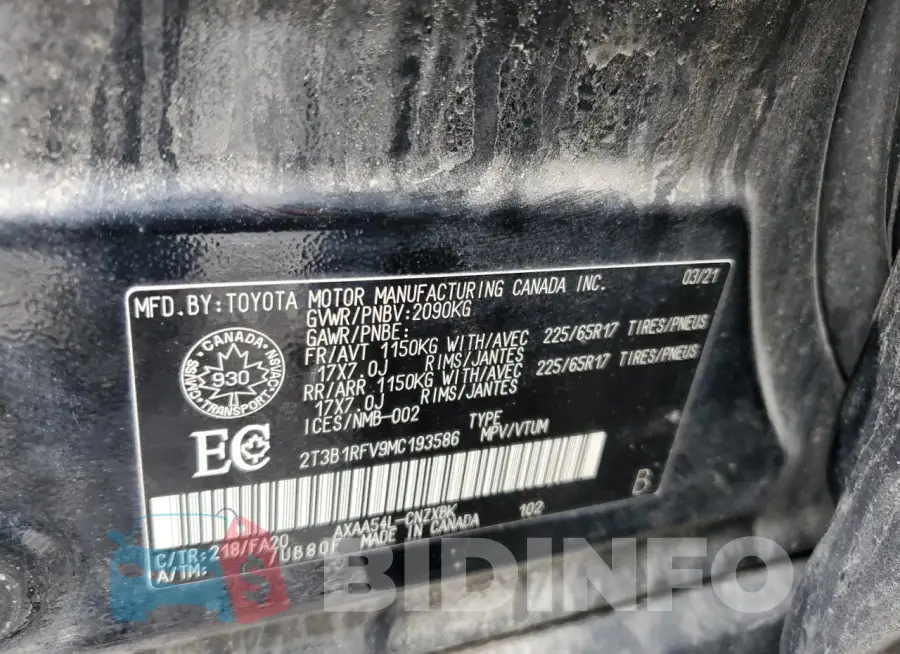 2T3B1RFV9MC193586 Photo# 14