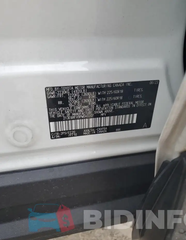 2T3E6RFV9PW040207 Photo# 14