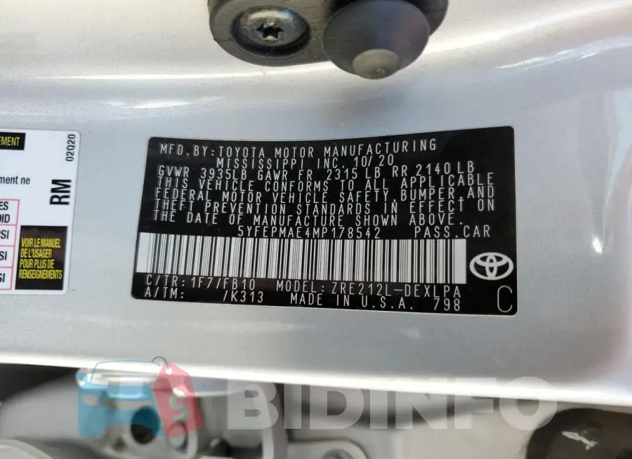 5YFEPMAE4MP178542 Photo# 13