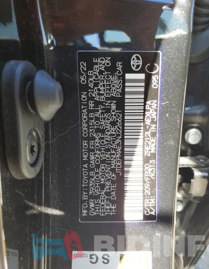 JTDEPMAE3NJ226621 Photo# 12