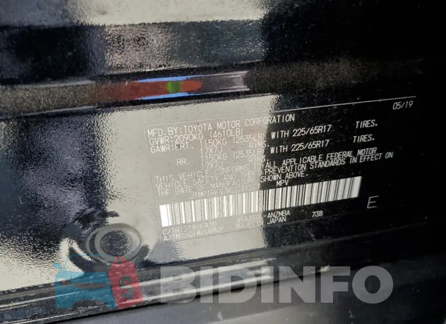 JTMP1RFV3KD031211 Photo# 13