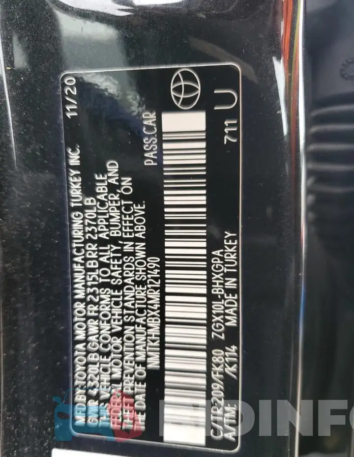 NMTKHMBX4MR121490 Photo# 13